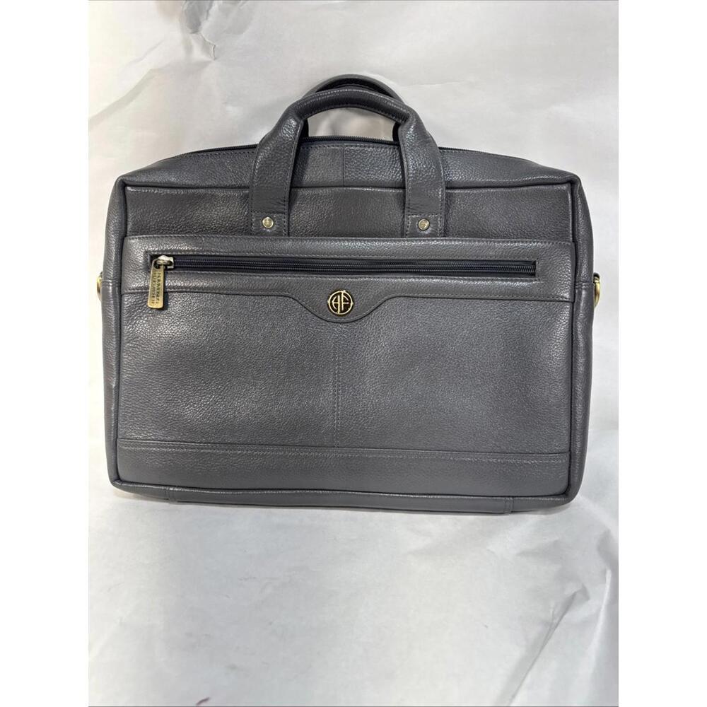 Hammonds Flycatcher Gray Genuine Leather Laptop Carry Case Bag ShA